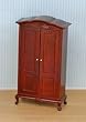 Dollhouse Miniature French Country Mahogany Armoire