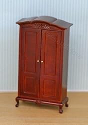 Dollhouse Miniature French Country Cherry Armoire