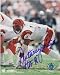 Anthony Munoz Autographed/Hand Signed Cincinnati Bengals 8x10 Photo (White Jersey) with HOF 98 Inscr