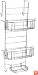 Zenith Products 7803SS Bathstyles Over-the-Shower Door Caddy, Chrome