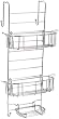 Zenith Products 7803SS Bathstyles Over-the-Shower Door Caddy, Chrome