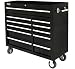 HOMAK BK04011410 41-Inch SE Series 11-Drawer Roller Cabinet - Black