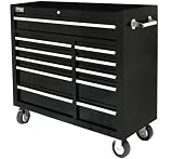 HOMAK BK04011410 41-Inch SE Series 11-Drawer Roller Cabinet - Black