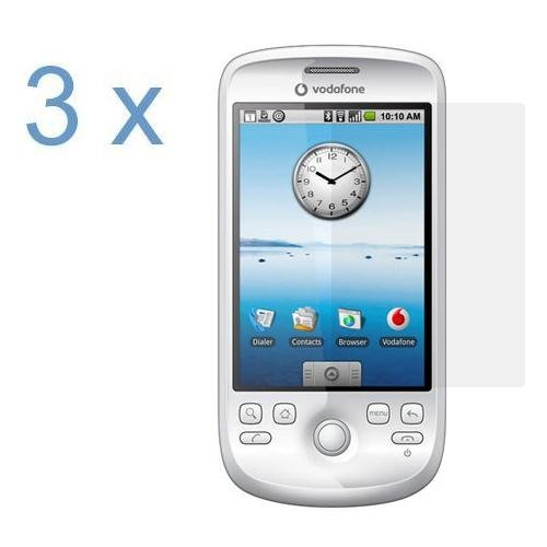 Durable Clear Reusable LCD Screen Protector -3 Packs for T-Mobile HTC Magic Google G2 Cell Phone