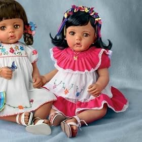 Ashton Drake Hispanic Baby Doll Mariana 19" Butterfly One Doll