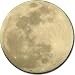 Full Moon Round Mousepad