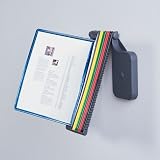 NPSG KVW20DG KWIK-VIEW 10 pocket, wall mounted, information organizer with assorted pockets, Dark Gray