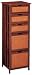 Organize It All 5 Drawer Chest in Hazelnut Finish