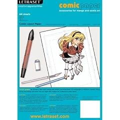 Letraset Manga Comic Layout Papier A4, 60g/qm