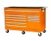 International VRB-5610OR 56-Inch 10 Drawer Orange Tool Cabinet with Heavy Duty Ball Bearing Drawer Slides International VRB-5610OR 56-Inch 10 Drawer Orange Tool Cabinet with Heavy Duty Ball Bearing Drawer Slides
