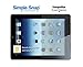 Simple Snap Tempered Glass Screen Protector for Apple iPad Air 1 & 2 High Definition (HD) Oleophobic - Maximum Clarity and Touchscreen Accuracy with