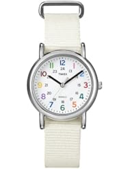 Timex Weekender Slip Through Mid Size - White