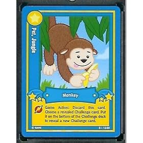 Ganz WebKinz Trading Card #15 Monkey - Mint Condition - Shipped in Protective Case!