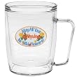 Garden Sign - Wildflowers - 18 oz Insulated Coffee Mug, Clear