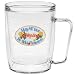 Personalized Plastic Mugs | Clear Plastic Coffee Mugs | Large Plastic Coffee Mugs | Large Travel Coffee Mugs - Garden Sign - Wildflowers - 18 oz Insulated Beverage Tumbler Mug, Clear
