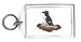 Keychain with seabird, shivering, rock, black, penguin