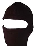 New One Hole Face Ski Mask - Black