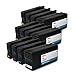 Printronic Remanufactured Ink Cartridge Replacement for HP 950xl (Black,Cyan,Magenta,Yellow, 12-Pack)