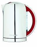 Magimix Polished Stainless Steel Jug Kettle with Red Handle, 1.8L  from Magimix