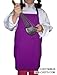 CHEFSKIN Purple Apron Kids Children Fits 2-7 Yrs 15x21