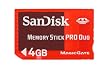 SanDisk - Memory Stick Pro Duo Speicherkarte (4GB) (Rot)