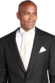 Pure Silk Wedding Cravat with Handkerchief