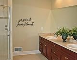 YES, YOU'RE THE FAIREST OF THEM ALL Vinyl wall quotes stickers sayings home art decor decal