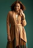 Jessica London Plus Size Belted Cardigan