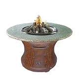 41lnTjL5QIL. SL160  California Outdoor Concepts Tradewinds Granite Top Fire Pit   Dining Height, Granite Type: Pebble, Firebowl Accent: Copper Glass