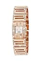 Chronostar - R3753400917 - Montre Femme - Ligne Elegance - Quartz Analogique - Cadran Blanc - Pierres Synthétiques Blanches - Bracelet Acier rose