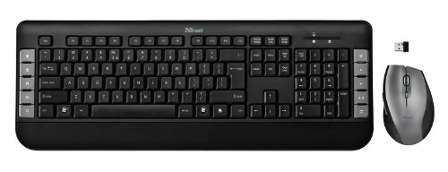 Trust Tecla schnurlos Multimedia Tastatur und Maus grau Preisvergleich