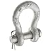 CM M347G Round Pin Midland Super Strong Anchor Shackle, Carbon, 5/16" Size, 1 ton Capacity
