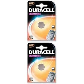Twin Pack- 2 X Duracell CR2016 3v Lithium coin cell batteries