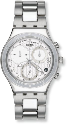 Swatch Herren-Armbanduhren Lifestyle Oblique End White YCS550G
