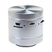 360 degree Vibration Resonance Household Mini Music Speaker for MP3 PC Phones iphone iPad iPod with Remote   FREE Excelvan Card Reader (Silver)