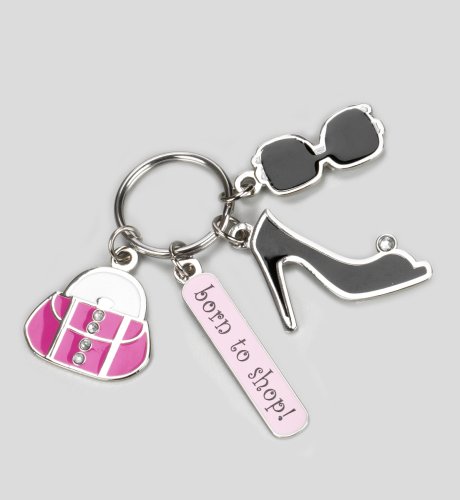 'Born to Shop' Keyring