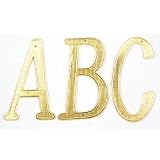 BOLTON 4 inch Zinc Alloy Gold Finish House Letters Available A-F Price Is For One Letter