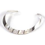 STERLING SILVER CHOKER With Mother of Pearl