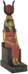 Isis Seated, Gold and Color Details