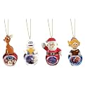 4 Pc. Rudolph Jingle Buddies Ornaments - 2.75"