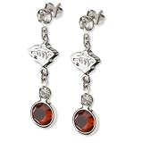 NHL Minnesota Wild Crystal Logo Earrings