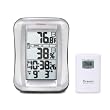 Oregon Scientific RMR683HGA Wireless In/Outdoor Thermometer with Clock , Silver