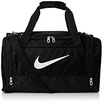 Nike Brasilia 6 Duffel Bag Black/White Size Medium
