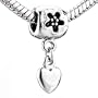 Pandora Style Bead Elegant Dangle Flowers European Charm Bead Plated Charms Fits Pandora Bracelet