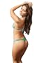 Adj. Top & Thong Bikini ( Ocean ) Top: L \ Bottom: L