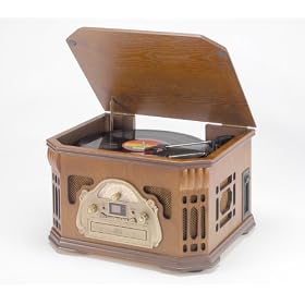 STEEPLETONE WOODEN RETRO NOSTALGIC MUSIC CENTRE TURNTABLE CD RADIO/ SPECIAL OFFER