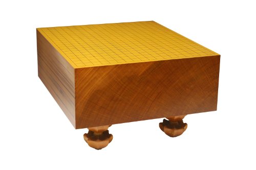 Go Board: Single Piece Agathis Go Board with Hand Carved Legs 6.9''-image
