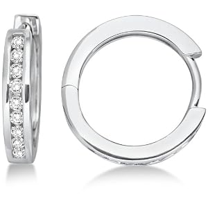 Miore Damen-Creolen 925 Sterlingsilber Zirkonia MSM079E