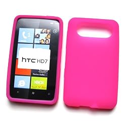 HTC HD7 (T-Mobile) Silicone Skin Case, Pink