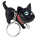 niceEshop Luft Kat, Cat Key Chain, Cute Kitten Key Ring, Bag Ornament, Gift idea (Black)